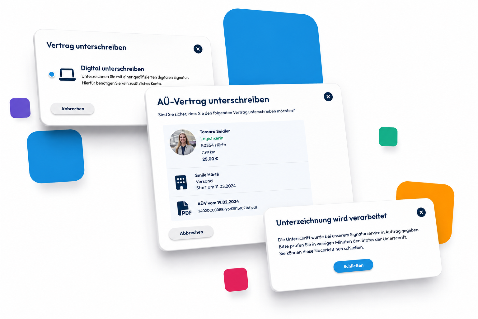 eAÜV digital unterschreiben in stazzle – Arbeitnehmerüberlassungsvertrag für die Kita rechtssicher und ohne Papier