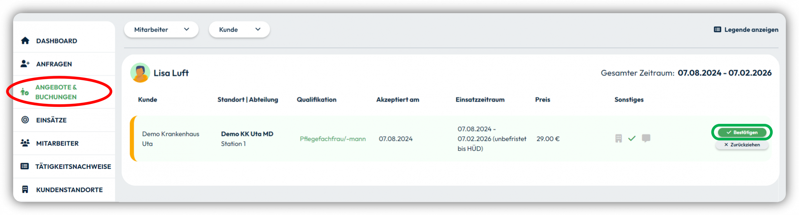 growth HÜD bestätigung in A&B