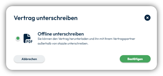 growth offline unterschreiben